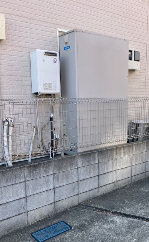 三菱エコキュートSRT-HPT43WUZ8から三菱エコキュートSRT-S466U｜エコキュート交換工事｜埼玉県上尾市浅間台｜ホーク・ワン
