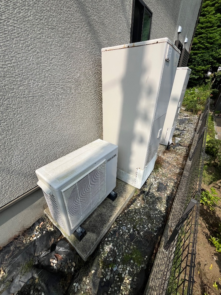 東芝エコキュートHWH-FBH373CTGから日立エコキュートBHP-FG37XU｜エコキュート交換工事｜茨城県ひたちなか市阿字ケ浦町