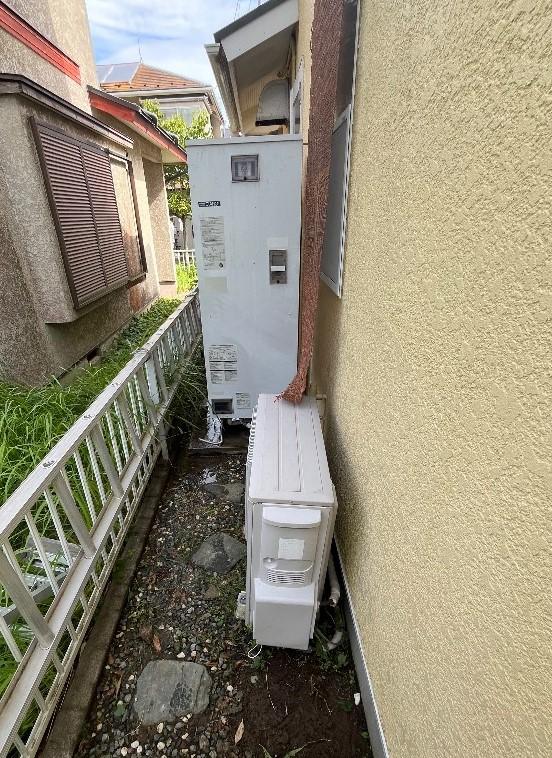 三菱エコキュートSRT-HPT373WFから三菱エコキュートSRT-S376｜エコキュート交換工事｜千葉県長生郡白子町中里