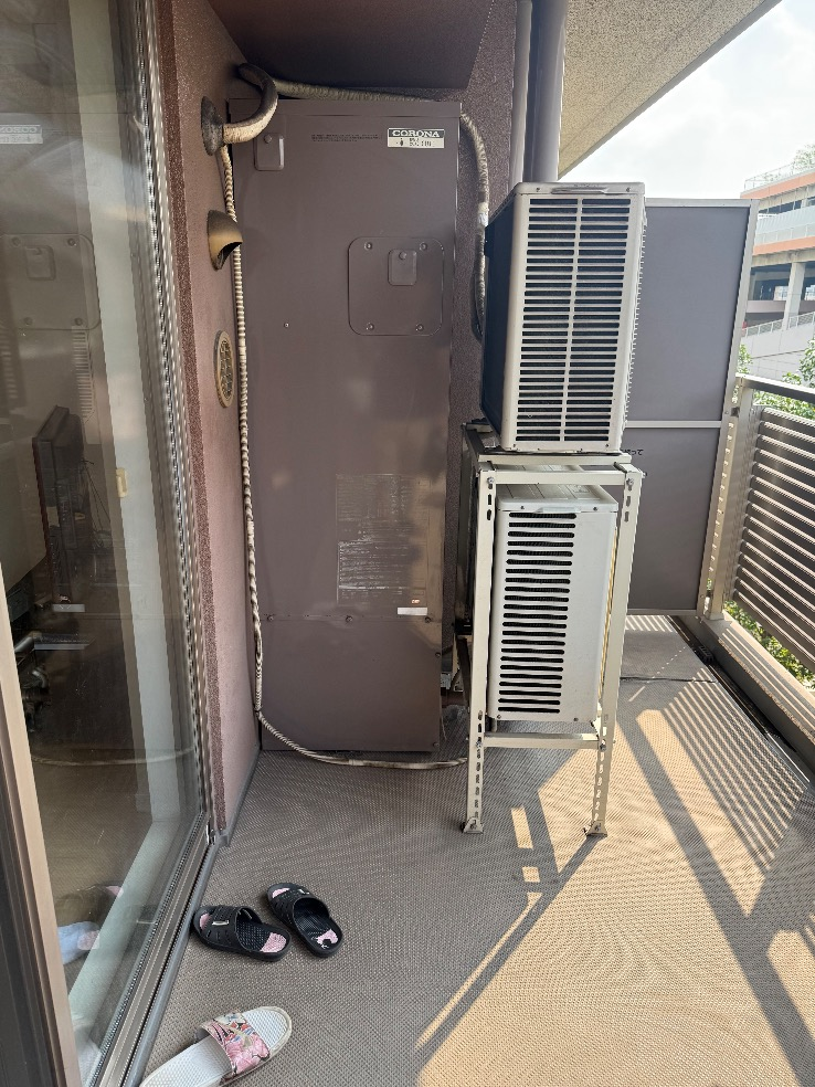 コロナエコキュートCTU-301DA7J-1-BLから三菱エコキュートSRT-W306D-2｜エコキュート交換工事｜神奈川県川崎市川崎区中瀬｜マンション｜フォレシアム