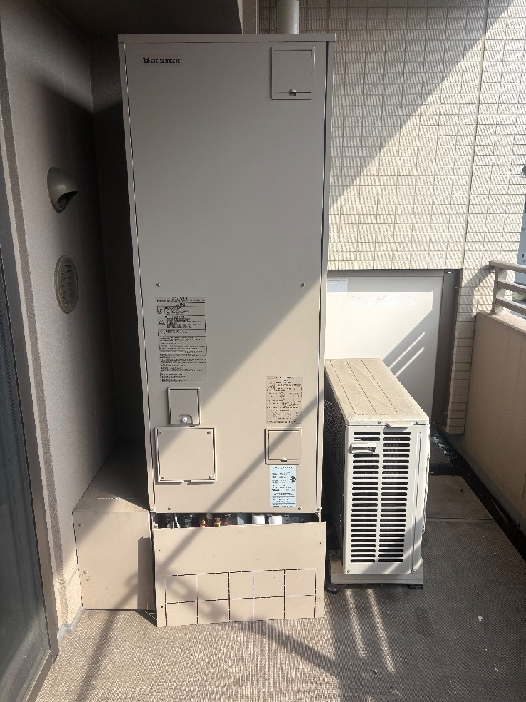 コロナエコキュートEC-3006KU-FANSからコロナエコキュートCHP-S30AY1-12B｜エコキュート交換工事｜神奈川県川崎市幸区塚越｜マンション｜ラグゼコート