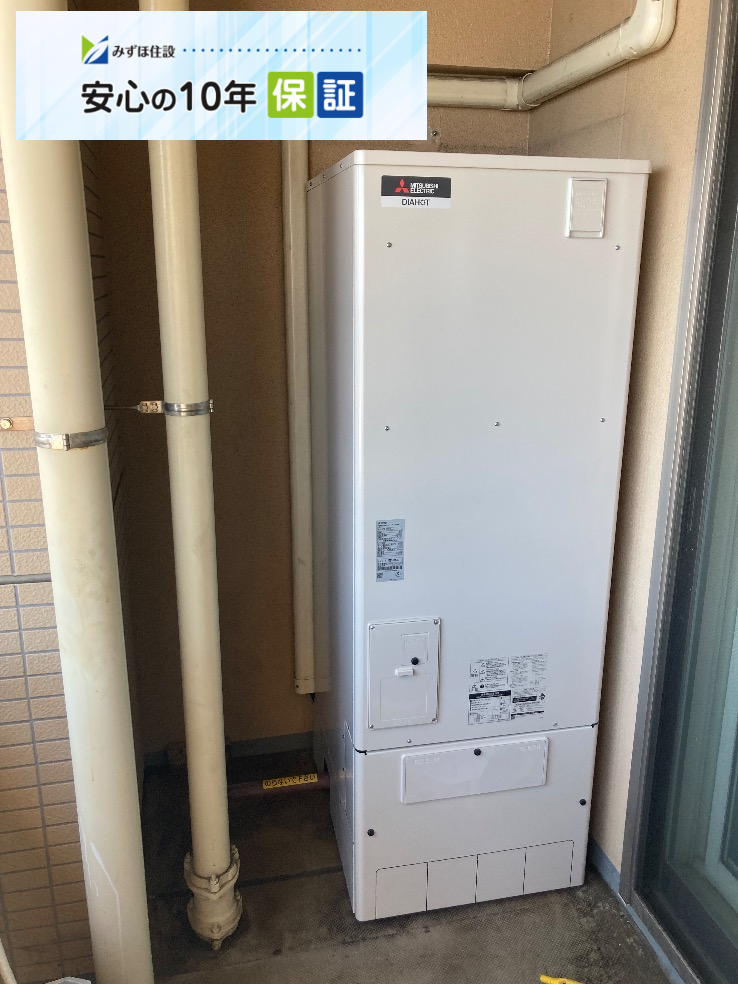 コロナエコキュートCHP-S30AW1-1から三菱エコキュートSRT-S376｜エコキュート交換工事｜神奈川県川崎市川崎区小田栄｜マンション｜カワサキアイランドスイート