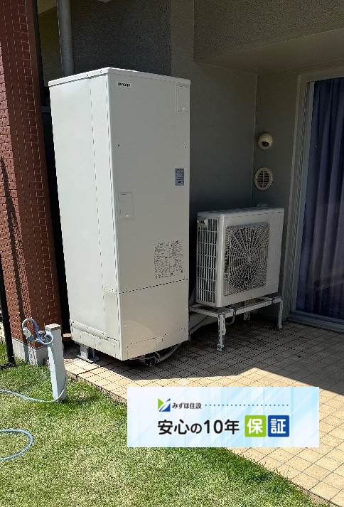 コロナエコキュートCHP-H3014AMから日立エコキュートBHP-FG37XU｜エコキュート交換工事｜千葉県船橋市上山町｜マンション｜ザ・ガーデンプレミアム