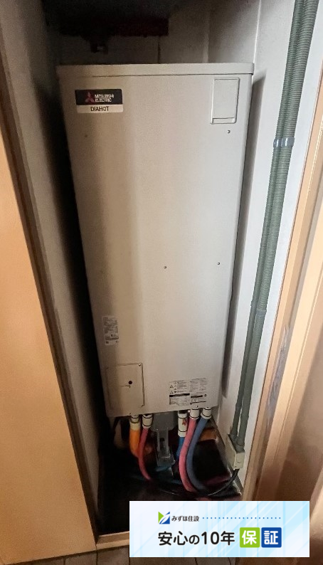 三菱エコキュートSRT-HPT30WD2から三菱エコキュートSRT-W306D-2｜エコキュート交換工事｜神奈川県横浜市戸塚区川上町｜マンション｜ベリスタタワー東戸塚