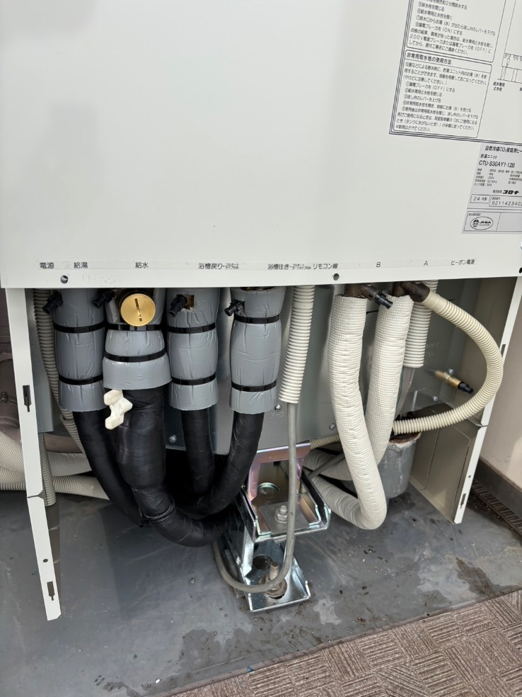 コロナエコキュートCTU-H3014AからコロナエコキュートCHP-S30AY1-12B｜エコキュート交換工事｜千葉県我孫子市我孫子｜マンション｜グランレジデンス