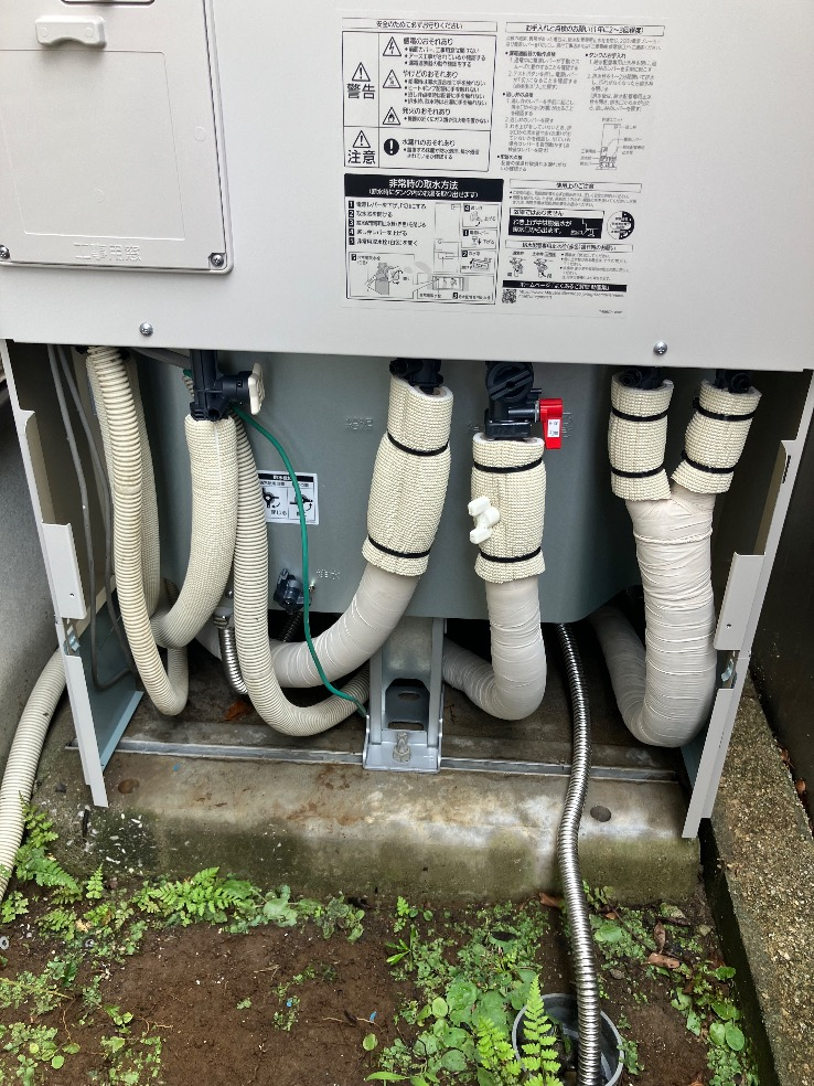 三菱エコキュートSRT-HPT46WX7から三菱エコキュートSRT-S466｜エコキュート交換工事｜埼玉県春日部市花積｜