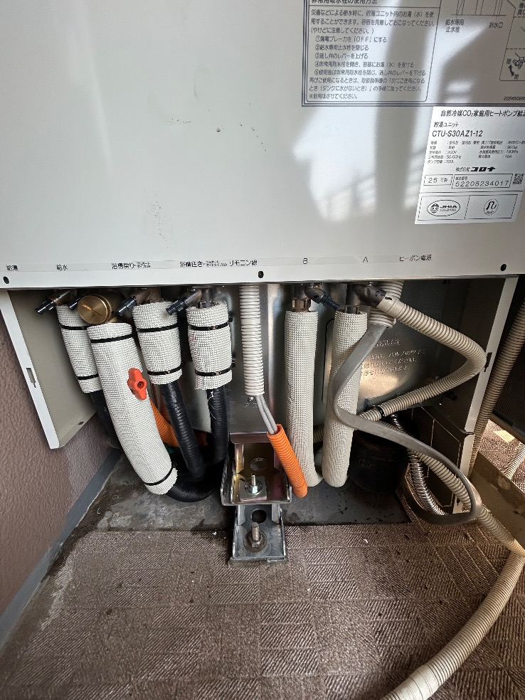 コロナエコキュートCTU-H3014AからコロナエコキュートCHP-S30AZ1-12｜エコキュート交換工事｜東京都葛飾区亀有｜マンション｜ザ・レジデンス東京イースト