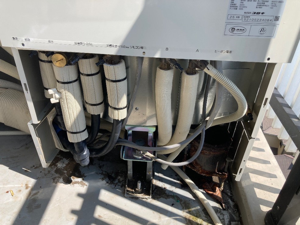 コロナエコキュートCTU-H3014AMからコロナエコキュートCHP-S30AZ1-12｜エコキュート交換工事｜千葉県船橋市上山町｜マンション｜ザ・ガーデンプレミアム