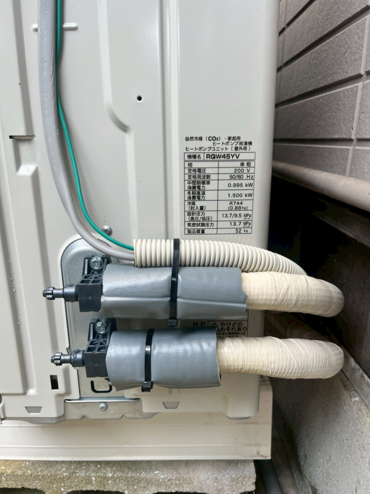 三菱エコキュートSRT-HPT37N5からダイキンエコキュートEQA37YV｜エコキュート交換工事｜福岡県行橋市金屋