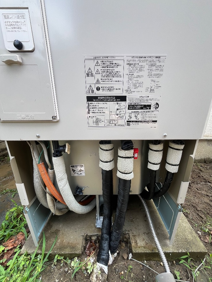 三菱エコキュートSRT-WT464から三菱エコキュートSRT-S376｜エコキュート交換工事｜茨城県常陸大宮市富岡｜ 