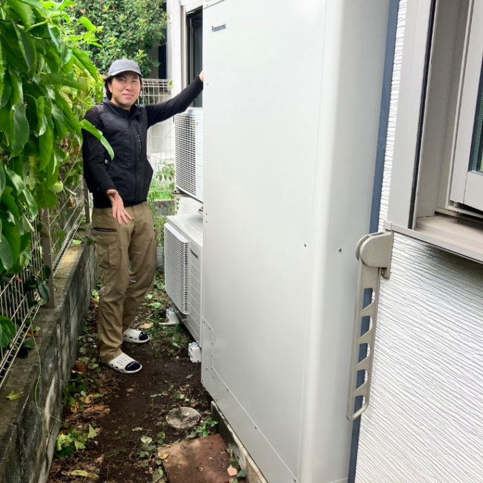 パナソニックエコキュートHE-W37BQからパナソニックエコキュートHE-H37LQS|エコキュート交換工事|東京都世田谷区宮坂|土屋ホーム