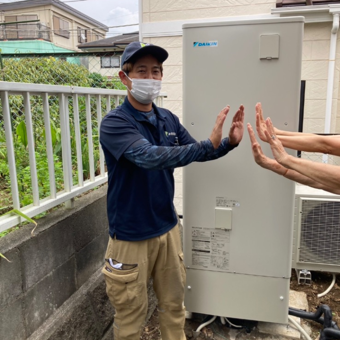 四変テック電気温水器N4‐3715MLからダイキンエコキュートEQA37YV|エコキュート交換工事|千葉県船橋市田喜野井