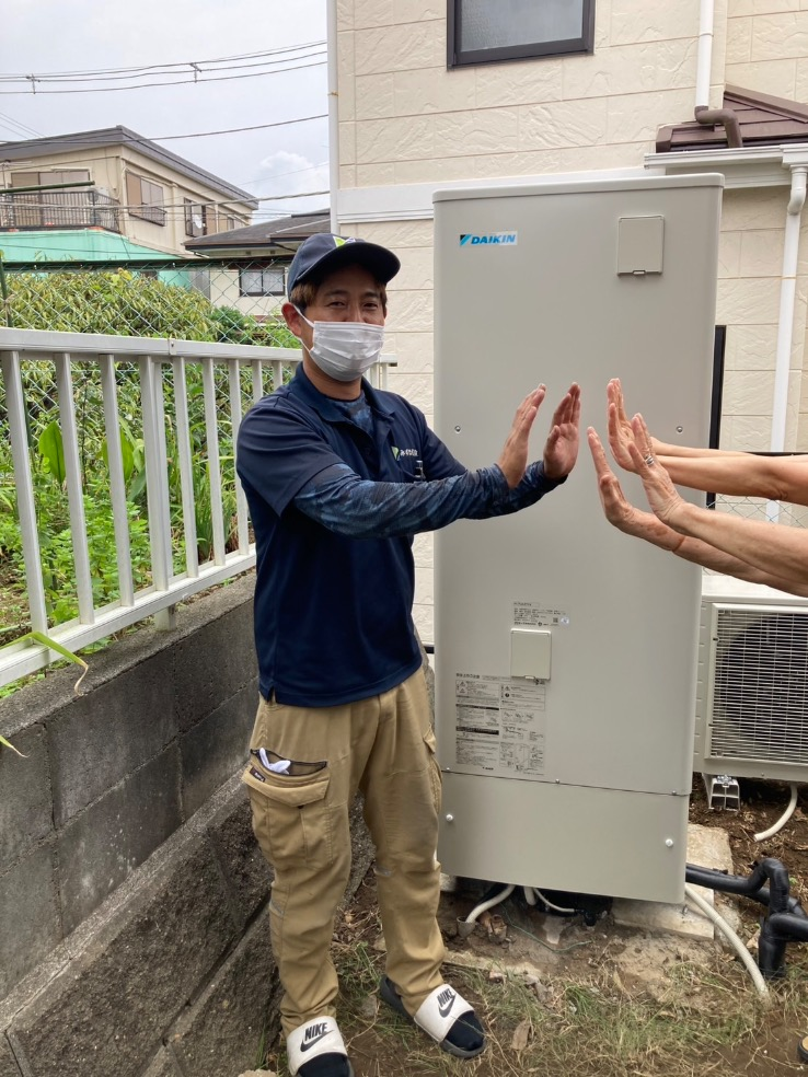 四変テック電気温水器N4‐3715MLからダイキンエコキュートEQA37YV|エコキュート交換工事|千葉県船橋市田喜野井