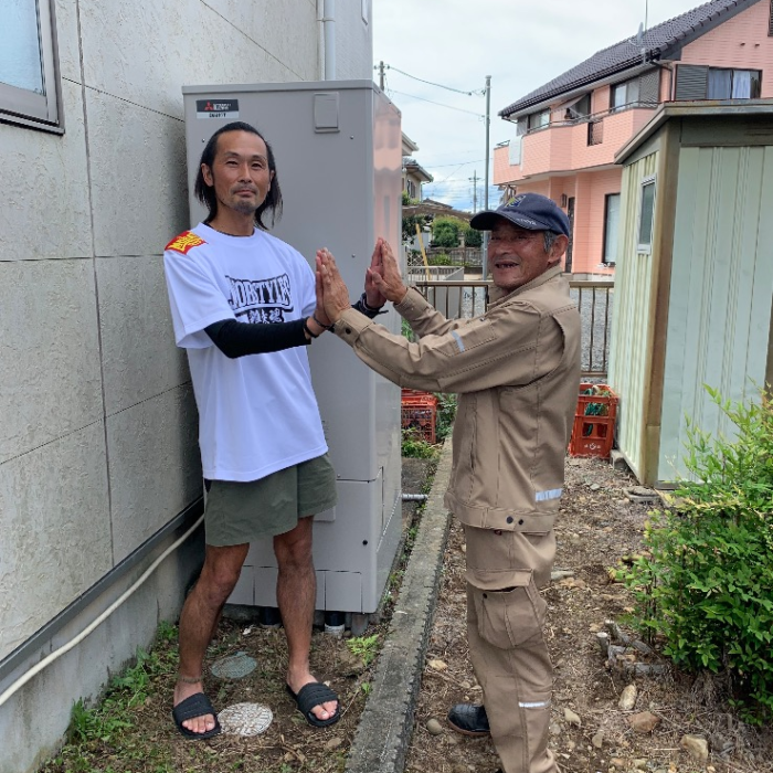 ダイキンエコキュートTU37GFCVから三菱エコキュートSRT-S376|エコキュート交換工事|千葉県水戸市赤塚