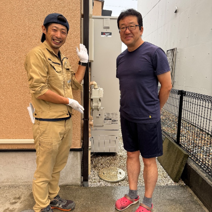 三菱エコキュートSRT-HPT37WZ4から三菱エコキュートSRT-S376UZ|エコキュート交換工事|東京都町田市小山ヶ丘|