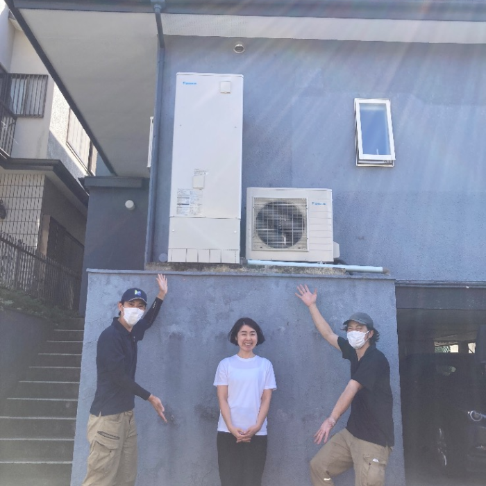 ダイキンエコキュートTUN46PFVからダイキンエコキュートEQX37YFV|エコキュート交換工事|埼玉県狭山市北入曽