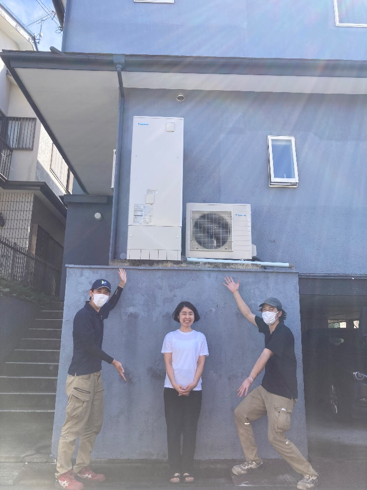 ダイキンエコキュートTUN46PFVからダイキンエコキュートEQX37YFV|エコキュート交換工事|埼玉県狭山市北入曽