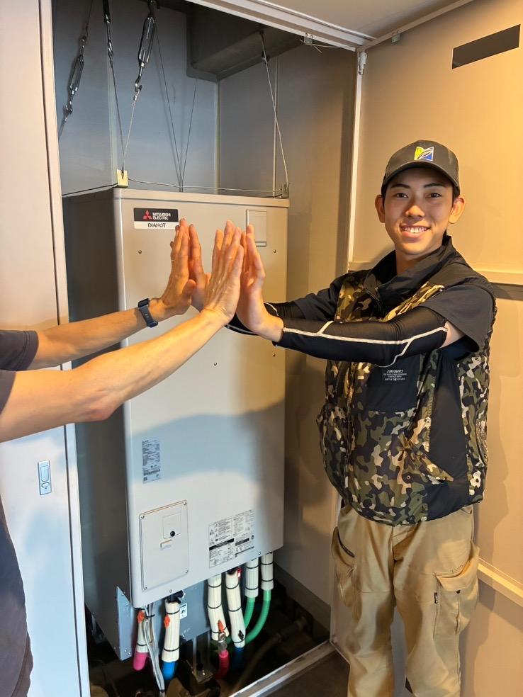 パナソニックエコキュートHE-370SDQMからパナソニックエコキュートSRT-S376｜エコキュート交換工事｜東京都練馬区石神井町｜マンション｜プラウドタワー石神井公園