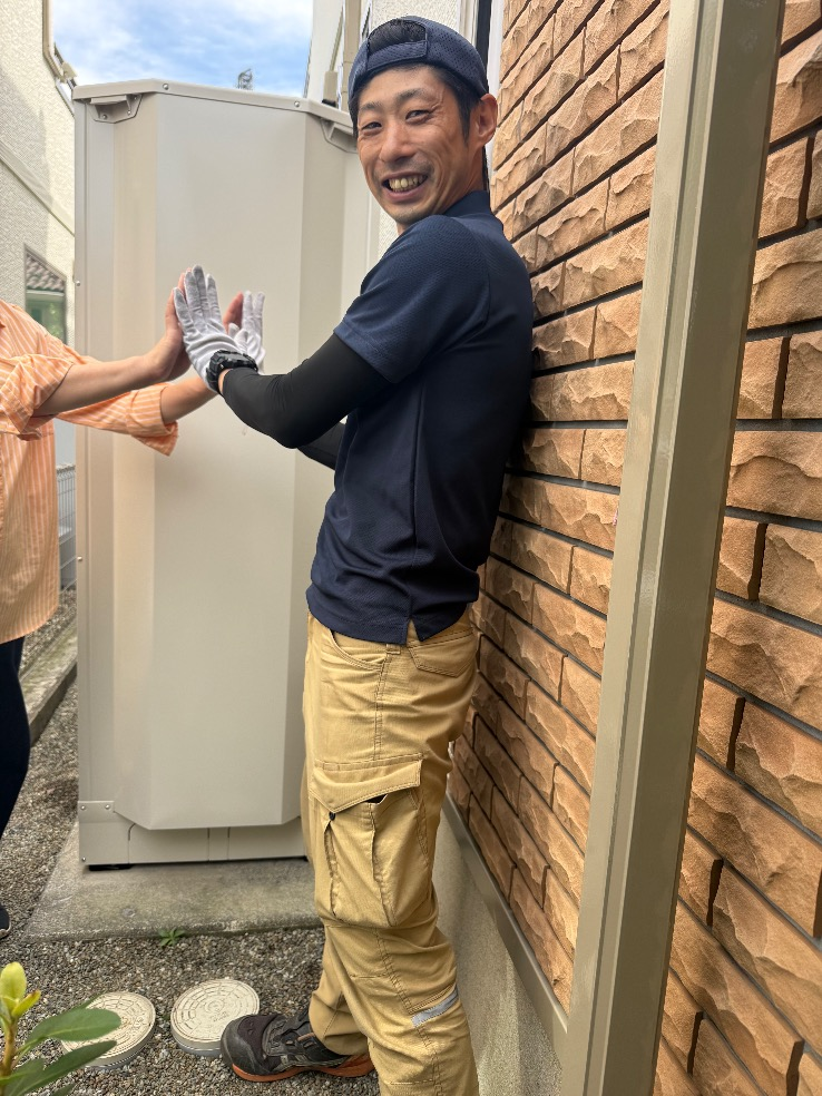 コロナエコキュートCHP-T371DA9から日立エコキュートBHP-FG37XU｜エコキュート交換工事｜東京都稲城市向陽台