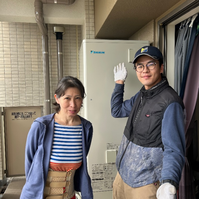 ダイキンエコキュートTU31KFCVからダイキンエコキュートEQX37YFV｜エコキュート交換工事｜東京都東大和市桜が丘｜マンション｜オーベルグランディオ