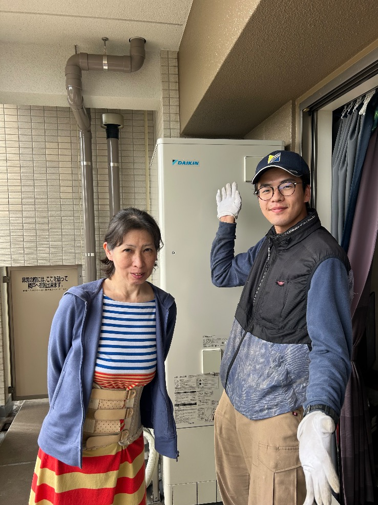 ダイキンエコキュートTU31KFCVからダイキンエコキュートEQX37YFV｜エコキュート交換工事｜東京都東大和市桜が丘｜マンション｜オーベルグランディオ