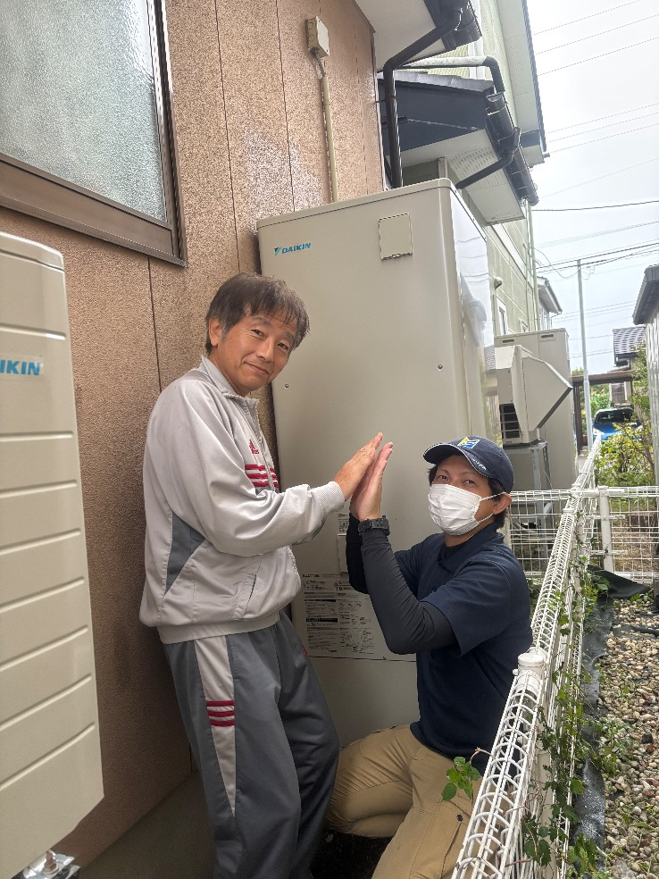 ダイキンエコキュートTU46LFVからダイキンエコキュートEQX37ZFV｜エコキュート交換工事｜新潟県阿賀野市みそら野町｜