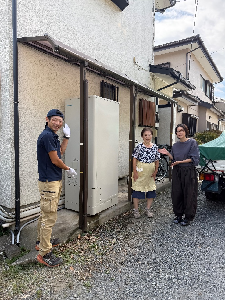 ダイキンエコキュートTU37LFVからダイキンエコキュートEQX37YFV|エコキュート交換工事|埼玉県北本市下石戸|殖産住宅