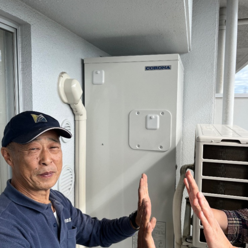 コロナエコキュートCHP-H3014AMからコロナエコキュートCHP-S30AZ1-12|エコキュート交換工事|千葉県白井市笹塚|マンション|プリスタレジデンス