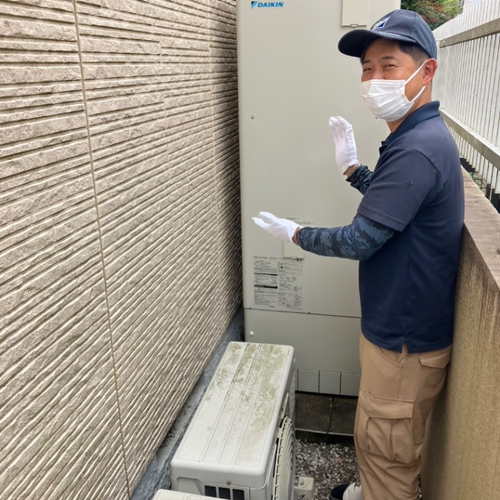 日立エコキュートBHP-TA372からダイキンエコキュートEQX37YFV｜エコキュート交換工事｜東京都目黒区柿の木坂