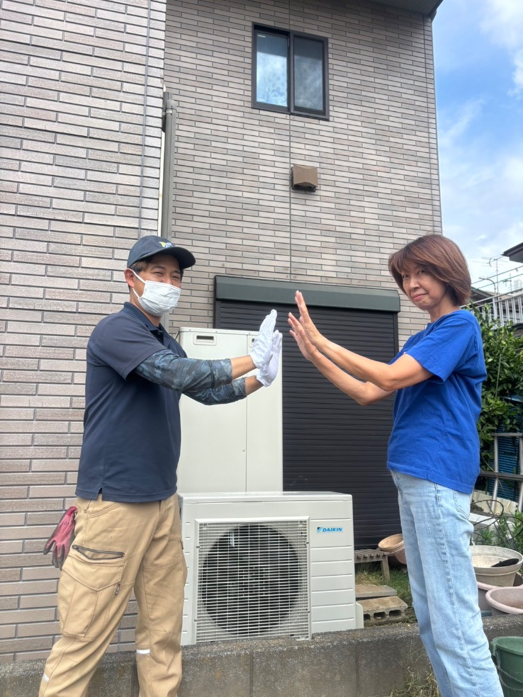 三菱電気温水器SRT-5566FU200V-BLからダイキンエコキュートEQX37YFV｜エコキュート交換工事｜東京都足立区舎人｜セキスイハイム