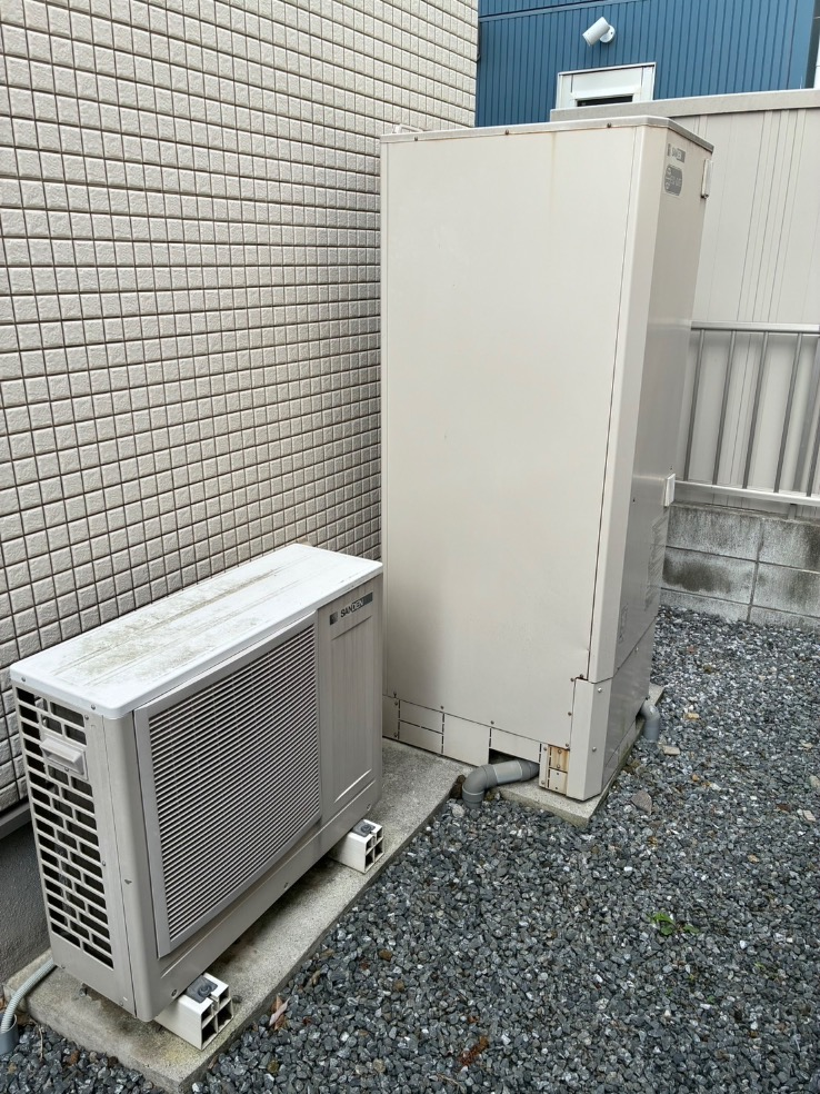 サンデンエコキュートEB-H37QTA3から三菱エコキュートSRT-S466｜エコキュート交換工事｜神奈川県横浜市金沢区乙舳町