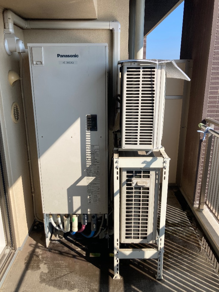 パナソニックエコキュートHE-30C4QからコロナエコキュートCHP-S30AZ1-12｜エコキュート交換工事｜千葉県流山市おおたかの森東｜マンション｜クリアヴィスタおおたかの森