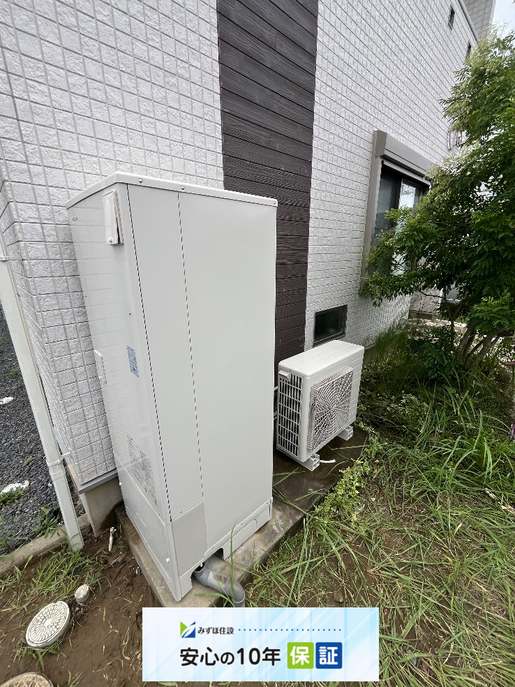 コロナエコキュートCTU-37AW1から日立エコキュートBHP-FG37XU｜エコキュート交換工事｜千葉県東金市田間｜