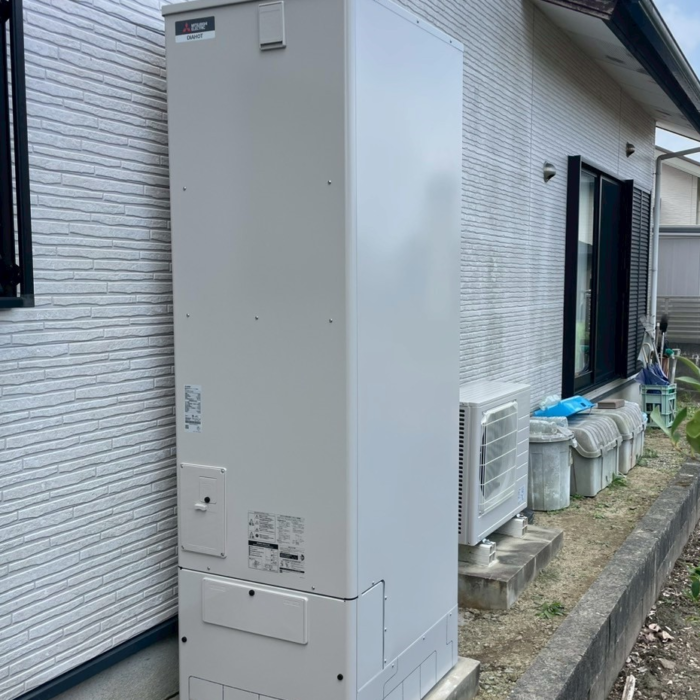 三菱エコキュートSRT-HPT46C4から三菱エコキュートSRT-C467｜エコキュート交換工事｜福岡県久留米市三潴町早津崎