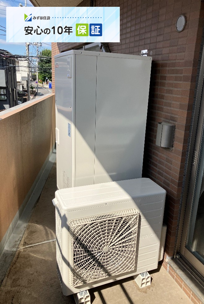 東芝電気温水器HPL-2TFB375RAUから日立エコキュートBHP-FV37XD｜エコキュート交換工事｜埼玉県さいたま市大宮区大成町｜マンション｜ミオカステーロ大宮