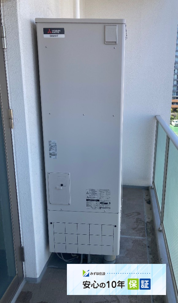 コロナエコキュートCTU-H3014AM-BLから三菱エコキュートSRT-W306D-2｜エコキュート交換工事｜埼玉県川口市元郷｜マンション｜ビーサイト
