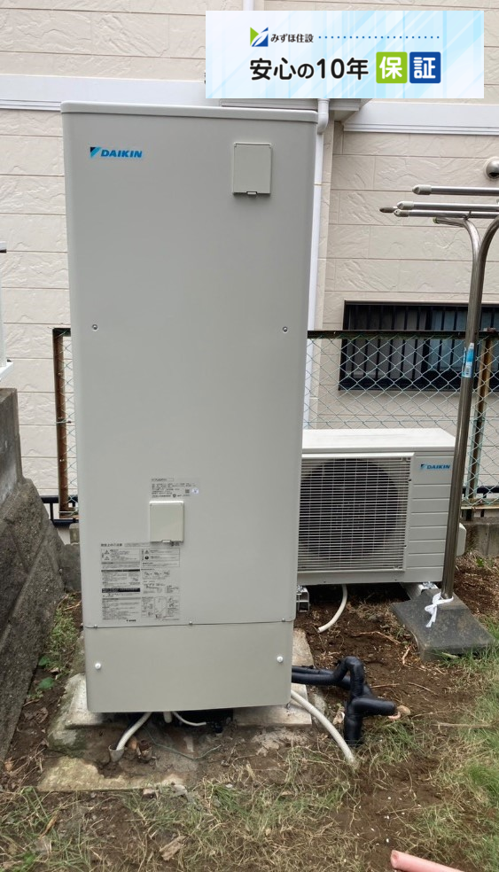 四変テック電気温水器N4‐3715MLからダイキンエコキュートEQA37YV|エコキュート交換工事|千葉県船橋市田喜野井