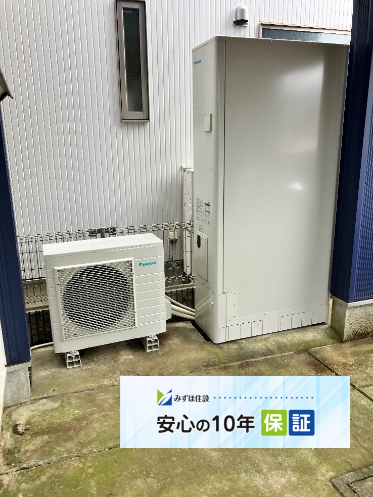 パナソニックエコキュートHE-WU46BQSからダイキンエコキュートEQA46YFTV｜エコキュート交換工事｜東京都練馬区南大泉