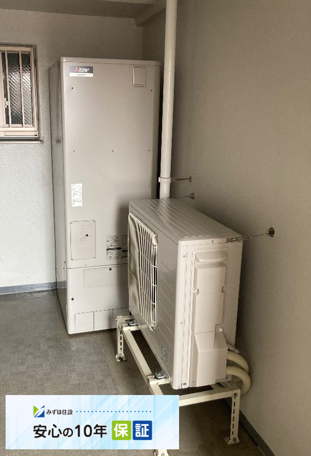 三菱エコキュートSRT-HPT37WD1から三菱エコキュートSRT-S377|エコキュート交換工事|埼玉県川口市末広|マンション|レーベンスクエア川口フェアリア