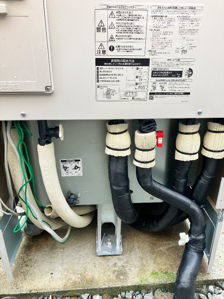 サンデンエコキュートEB-H37QTA3から三菱エコキュートSRT-S466｜エコキュート交換工事｜神奈川県横浜市金沢区乙舳町