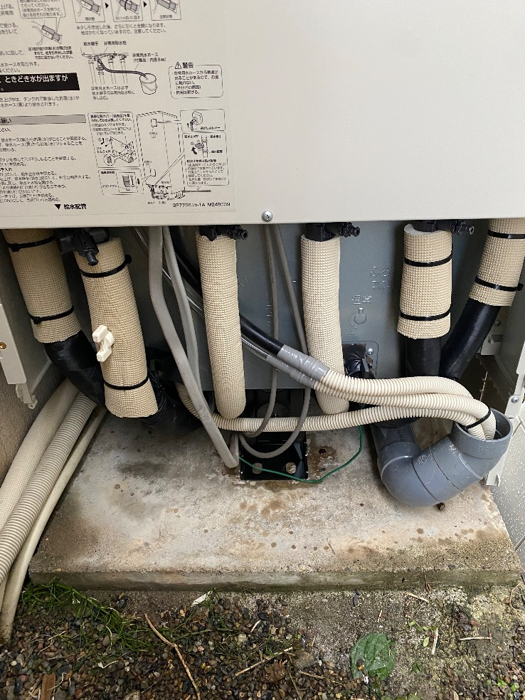 ダイキンエコキュートTU46LFVからダイキンエコキュートEQX37ZFV｜エコキュート交換工事｜新潟県阿賀野市みそら野町｜