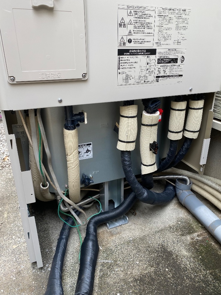 長府エコキュートEHP-3737GPXHから三菱エコキュートSRT-S377｜エコキュート交換工事｜東京都青梅市今寺