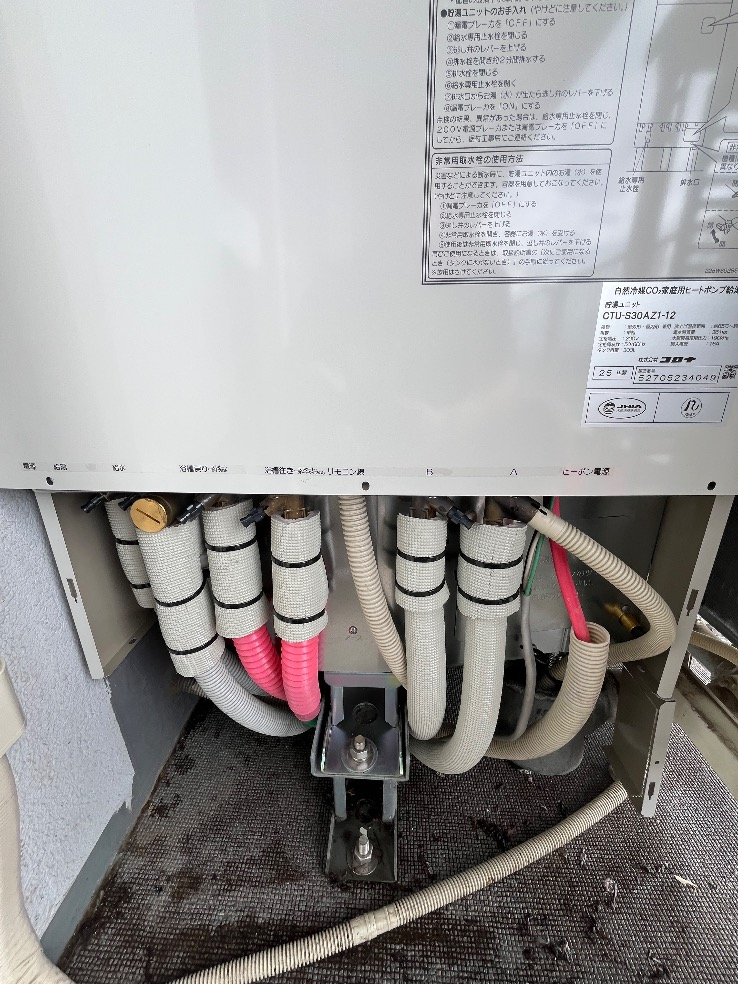 コロナエコキュートCHP-H3014AMからコロナエコキュートCHP-S30AZ1-12|エコキュート交換工事|千葉県白井市笹塚|マンション|プリスタレジデンス