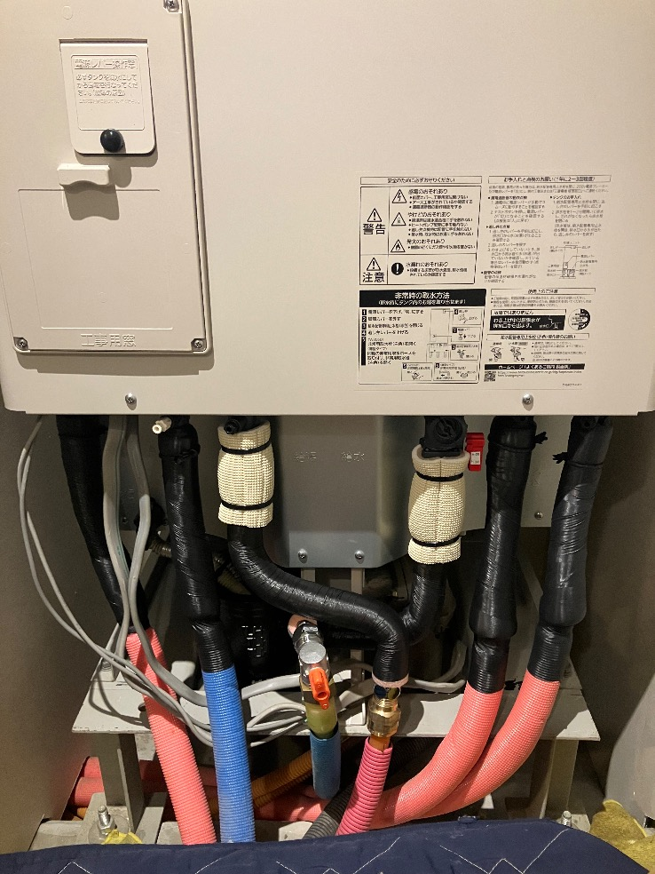 三菱エコキュートSRT-HPT30WD1-Eから三菱エコキュートSRT-W306D-BS2｜エコキュート交換工事｜東京都江東区豊洲｜マンション｜ザ・豊洲タワー