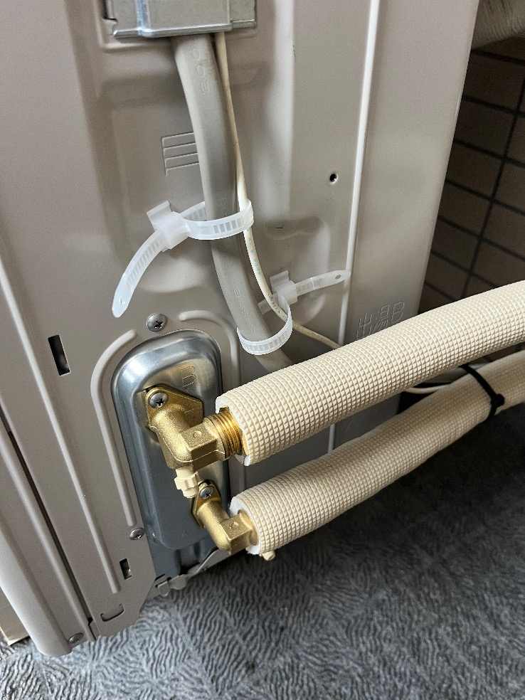 コロナエコキュートCTU-H3014Aから三菱エコキュートSRT-W306D-BS2｜エコキュート交換工事｜神奈川県横須賀市長瀬｜マンション｜日神パレステージ久里浜海岸|エコるーぷ配管