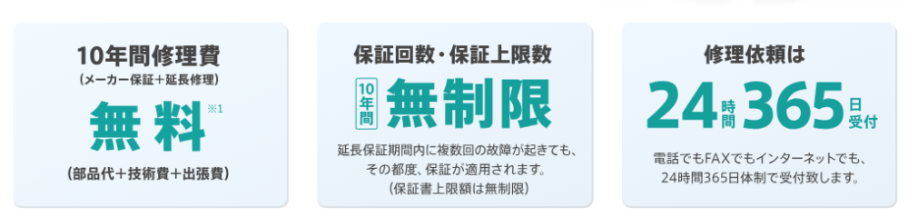ダイキンのエコキュートの延長保証が気になる方へ