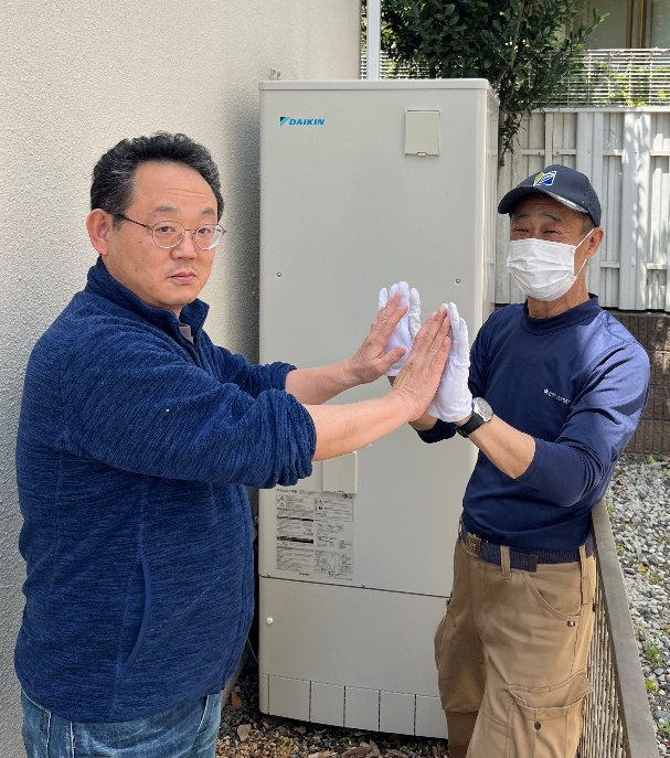 ダイキンエコキュートTU37KFVからダイキンエコキュートEQA37YFV｜エコキュート交換工事｜神奈川県横浜市中区本牧｜