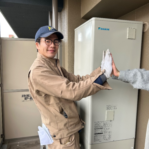 ダイキンエコキュートTU31KFCVからダイキンエコキュートEQX37ZFV｜エコキュート交換工事｜東京都東大和市桜ヶ丘｜マンション｜オーベルグランディオ東大和