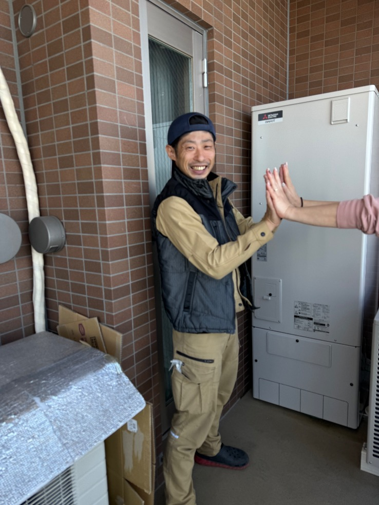 東芝エコキュートHPL-2TFB465RAUから三菱エコキュートSRT-S376｜エコキュート交換工事｜埼玉県さいたま市浦和区常盤｜マンション｜ミオカステーロ浦和常盤