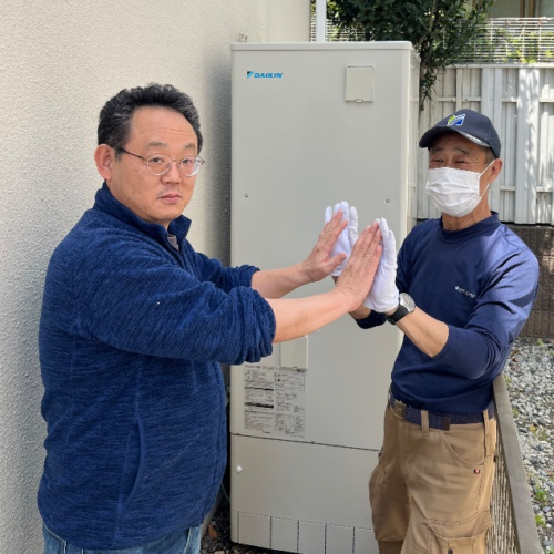 ダイキンエコキュートTU37KFVからダイキンエコキュートEQA37YFV|エコキュート交換工事|神奈川県横浜市中区本牧|